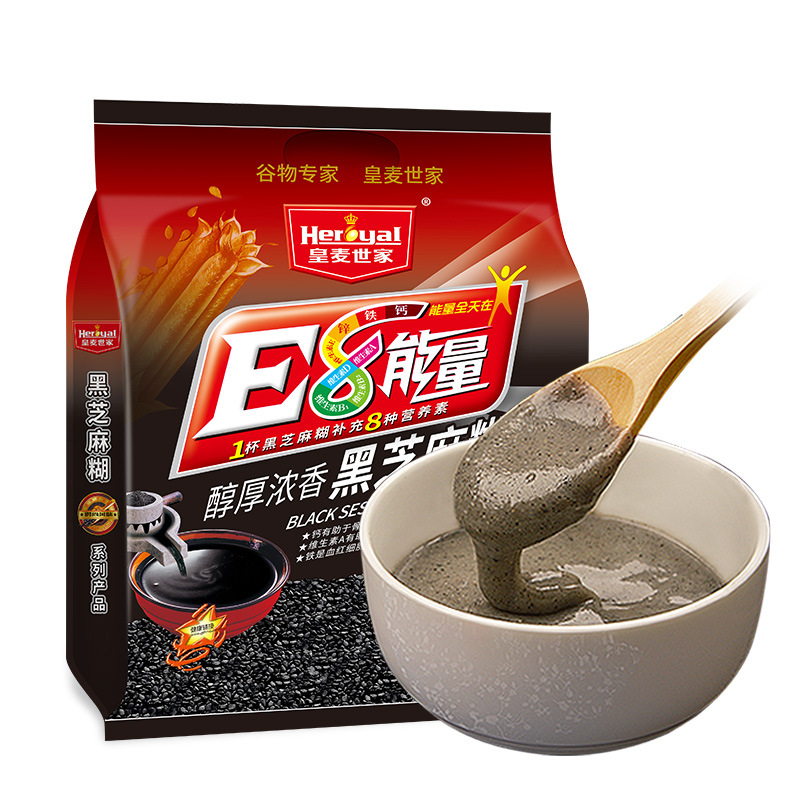 Royal Mai Shijia Vitamin Black Sesame Paste Containing Calcium, Iron and Zinc Large-Capacity Bagged Nutritious Ready-To-Eat Food Meal Replacement