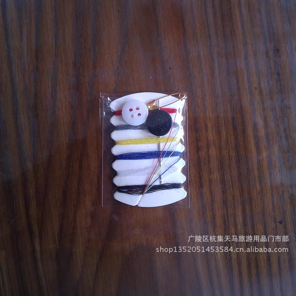 Sewing kit disposable hotel supplies 6 thread all kinds of sewing kit 6 color thread free shipping (except in remote areas)