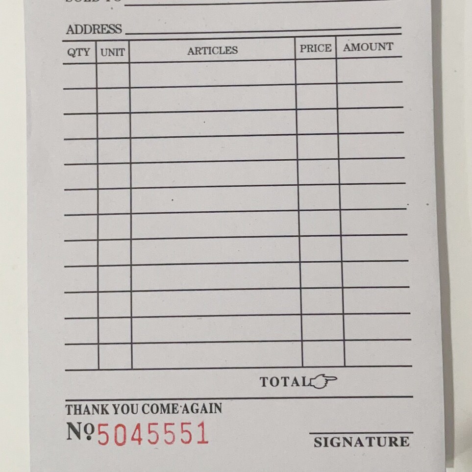 Philippine Delivery List 64-Open Receipt 32-Open Manila Various Documents 40-Open English Receipt Voucher