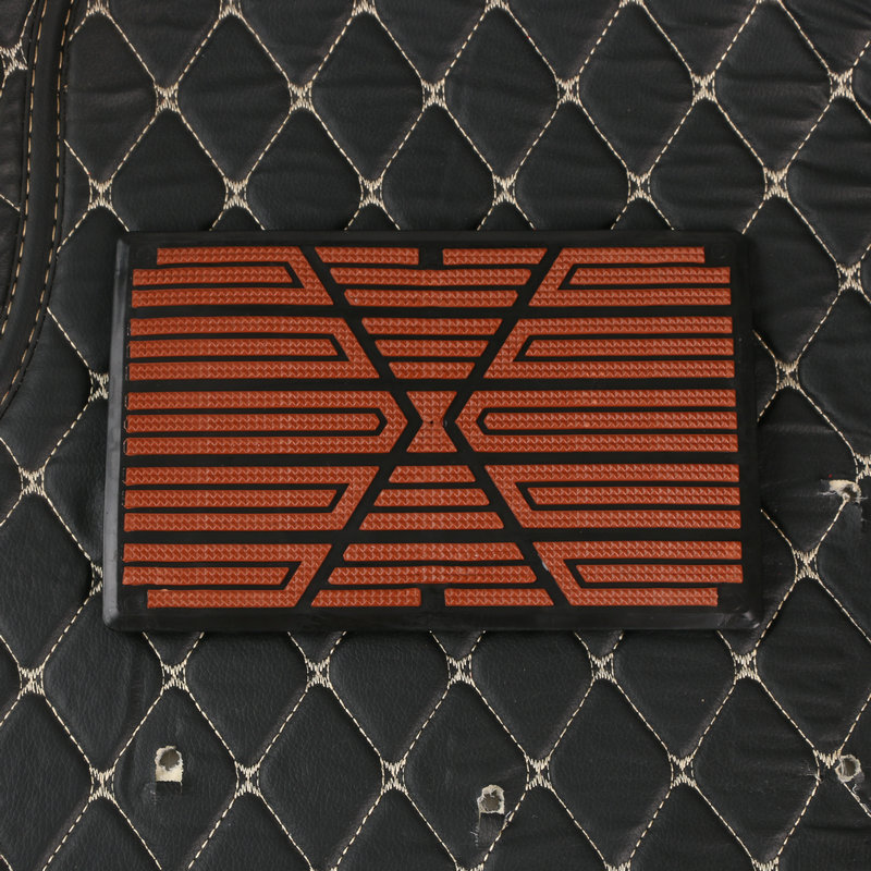 Car Driver's Foot Mat, Rice-Shaped Pedal Main Screw, Wear-Resistant Pvc Material, Special for Automatic Transmissions