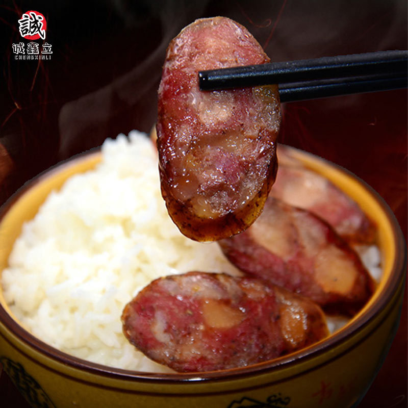 Sichuan Flavor Vacuum Pure Pork Sausage Wholesale 500g Sichuan Smoked Spicy Sausage Whole Box Wholesale Farm Bacon