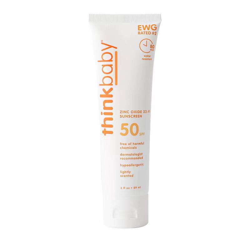 American Thinkbaby Physical Sunscreen SPF50 Baby Clear Moisturizing Sunscreen 89ml New