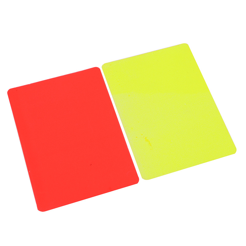 Wholesale football referee red and yellow card folding red and yellow card referee red and yellow card Football Special Game red and yellow card