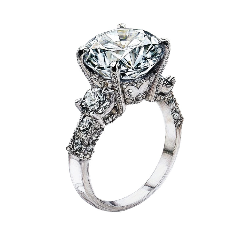 Customized Jewelry 18K Gold Wedding Ring Custom Processing Design Jewelry Processing Customization