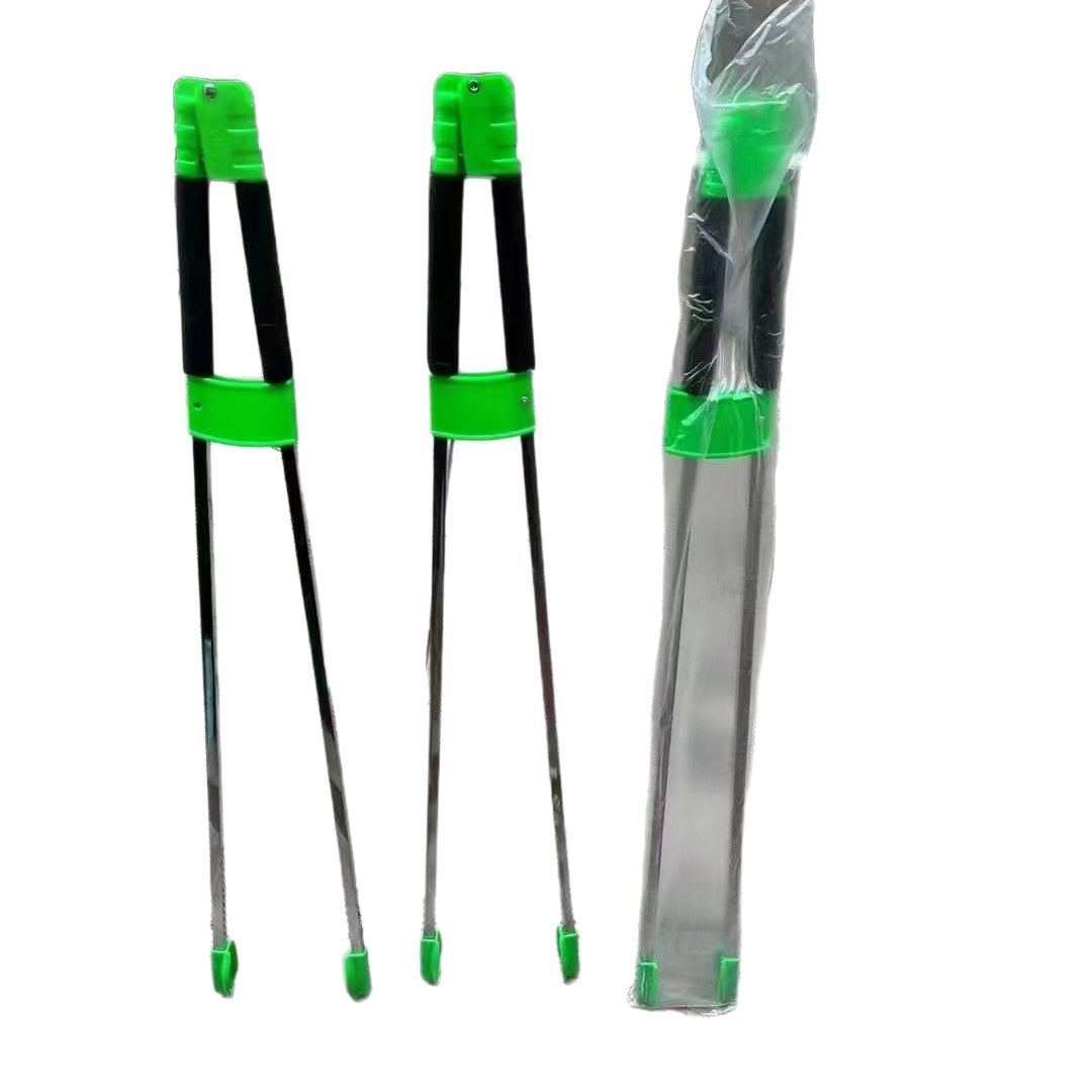 Stainless Steel Garbage Picking Clamp Iron Pliers Pick up Lazy Clamp Cleaning Bend-Free Artifact Sanitation Worker Cleaning Clamp Tool