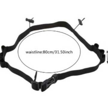 Черный пояс для соревнований с номером Energy Rubber Ring Iron Man триатлонный пояс