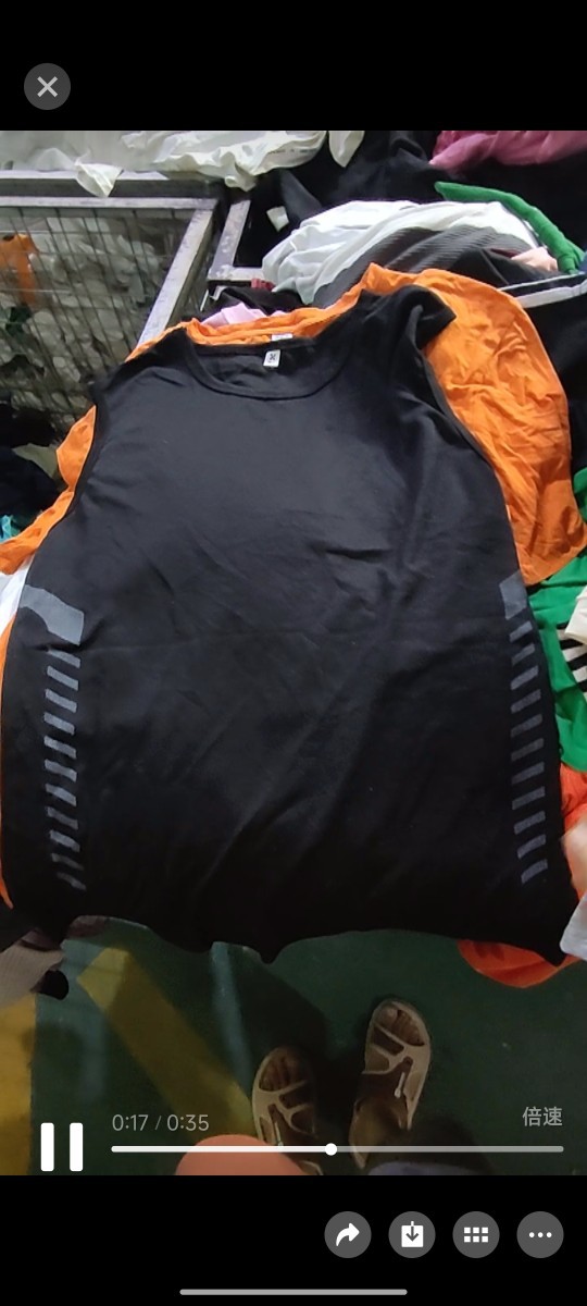 Б/У одежда, старая, экспортируемая в Африку и Юго-Восточную Азию, трансляция в прямом эфире, женские футболки, короткая мода, продаются на вес