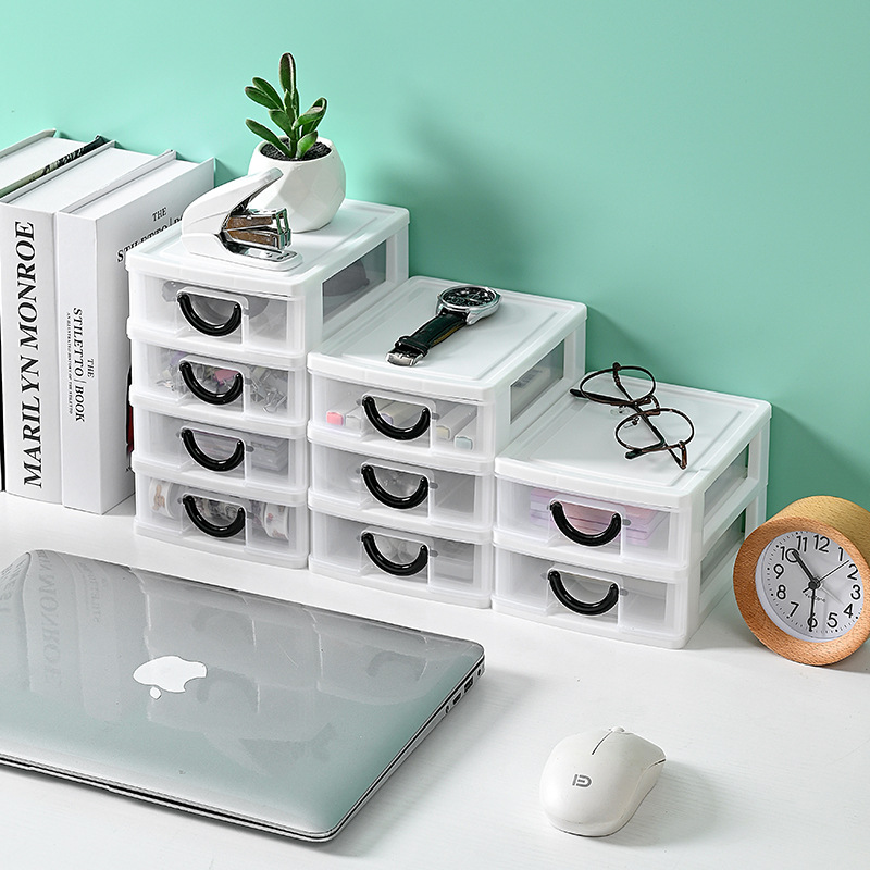 Multi-layer Drawer Type Transparent Medicine Storage Box Desktop Dustproof Drawer Box Nail Polish Skin Care Storage Cabinet for Hair