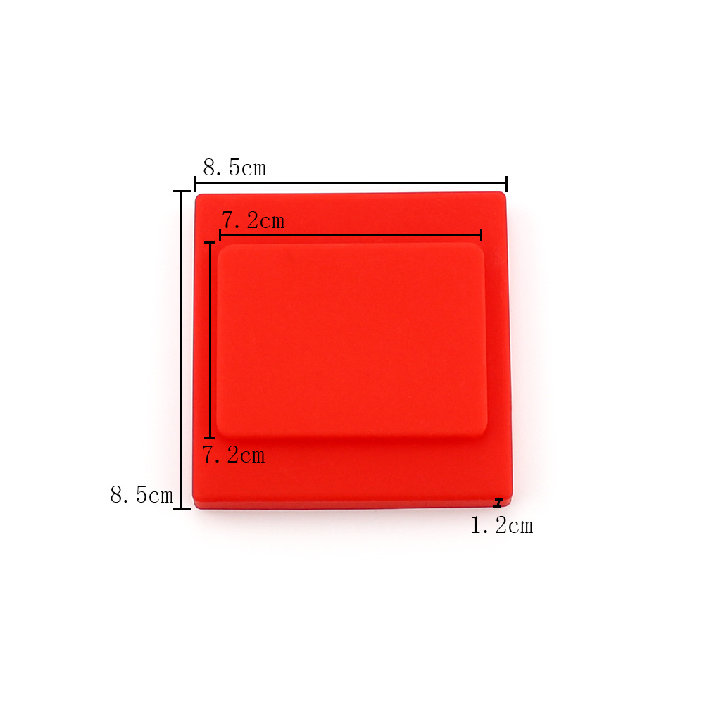 Home Solid Color Adhesive-Free Switch Cover Dust-Proof, Moisture-Proof and Waterproof 86-Type Silicone Switch Protective Cover with Printable Logo