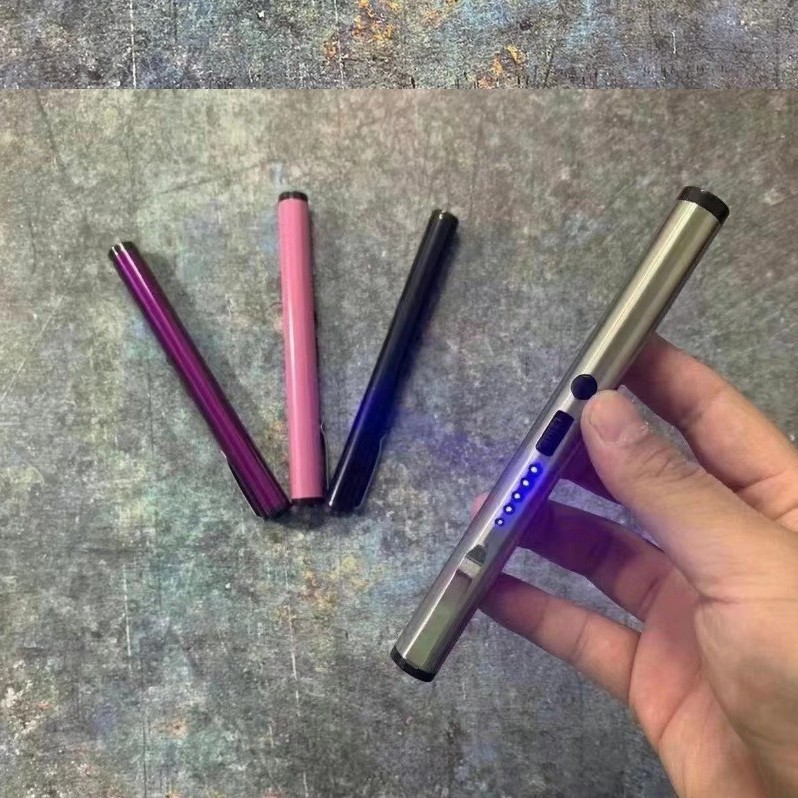 Cross-Border Pen Flashlight 2003 Arc Lighting Lighter Creative Self-Defense Export Gift USB Charging