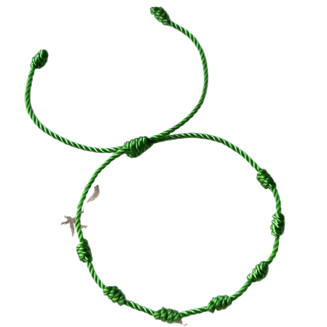 2024 new cross-border Amazon hot seven-section woven bracelet handmade red hand rope in stock wholesale