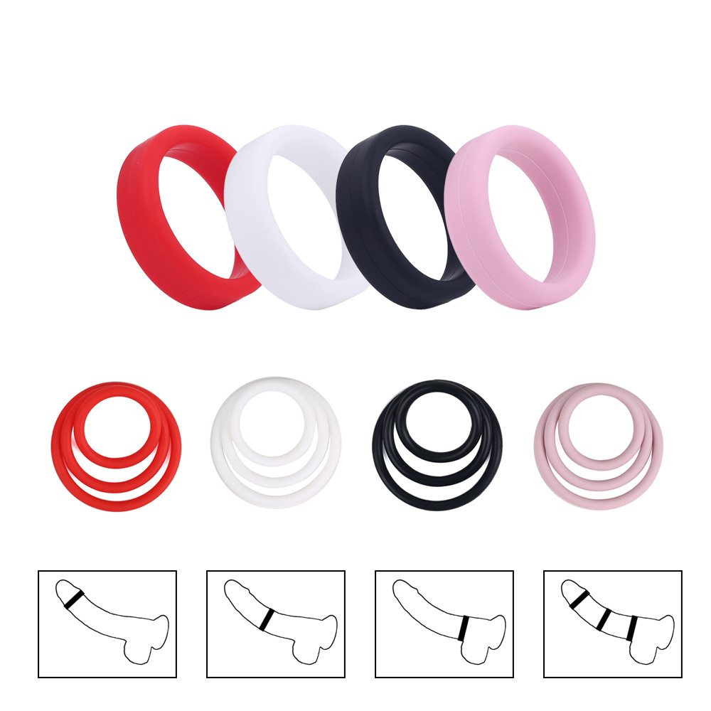 Мужское силиконовое кольцо для пениса, мастурбация, оргазм, блокирующее кольцо, увеличенное кольцо, утолщенное кольцо, взрослые секс-игрушки, внешняя торговля