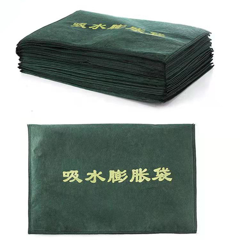 Factory wholesale water-absorbing expansion bag community fire protection sand-free thickened leak-blocking emergency canvas water-absorbing expansion bag