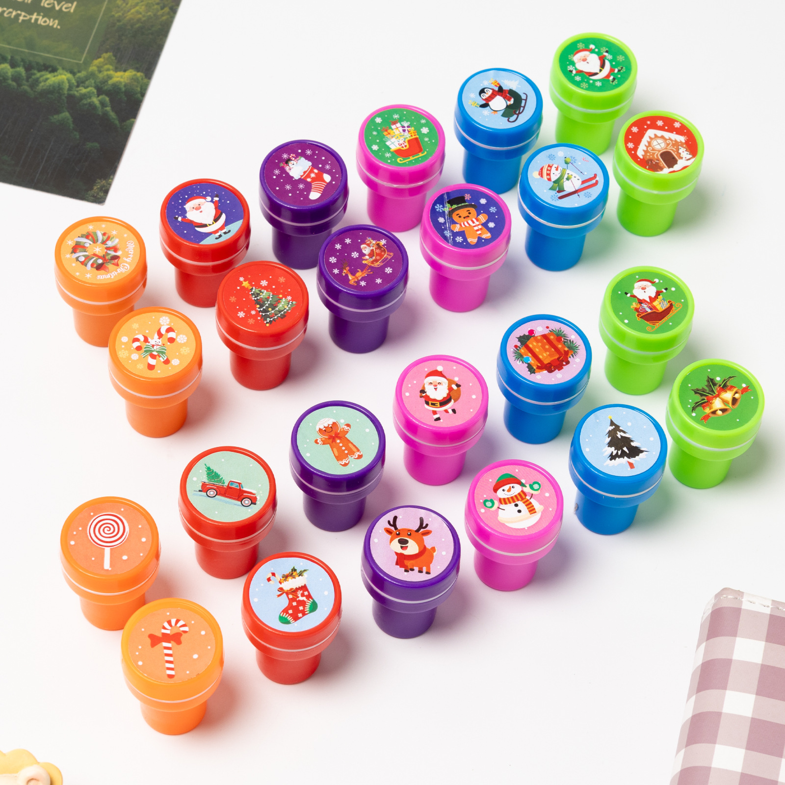 Кросс-бордерная рождественская печать, мультяшная рождественская печать, игрушки для детей, подарки на рождественскую вечеринку