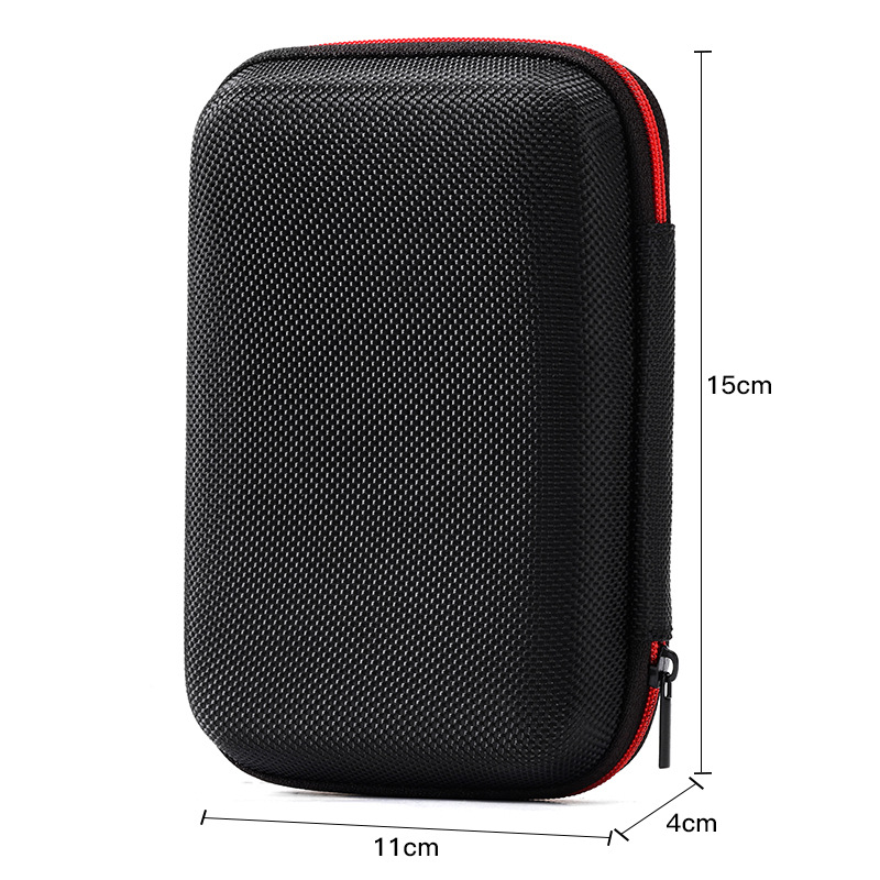 2.5inch Mobile Hard Drive EVA Storage Bag Waterproof and Drop-proof Portable Data Cable Headphone Storage Box