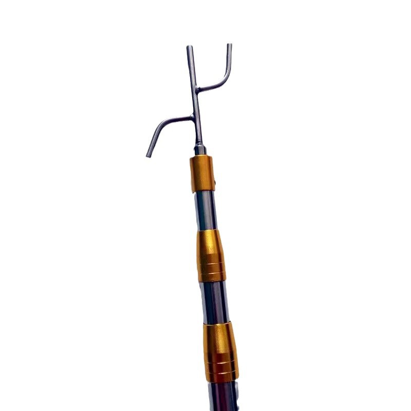 Stainless Steel Telescopic Pitch Rod Thickened Bumper Hook High Altitude Pickup Hook Clothes-drying Rod Telescopic Mesh-copying Rod