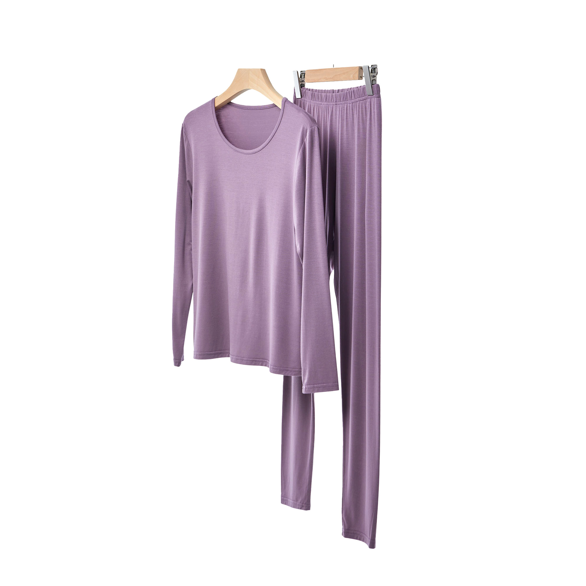 Autumn Thermal Underwear Set for Women, Plus Size, Modal, Thin, Slim Fit, High Elasticity, Extra Large, Base Layer, Warm Underwear