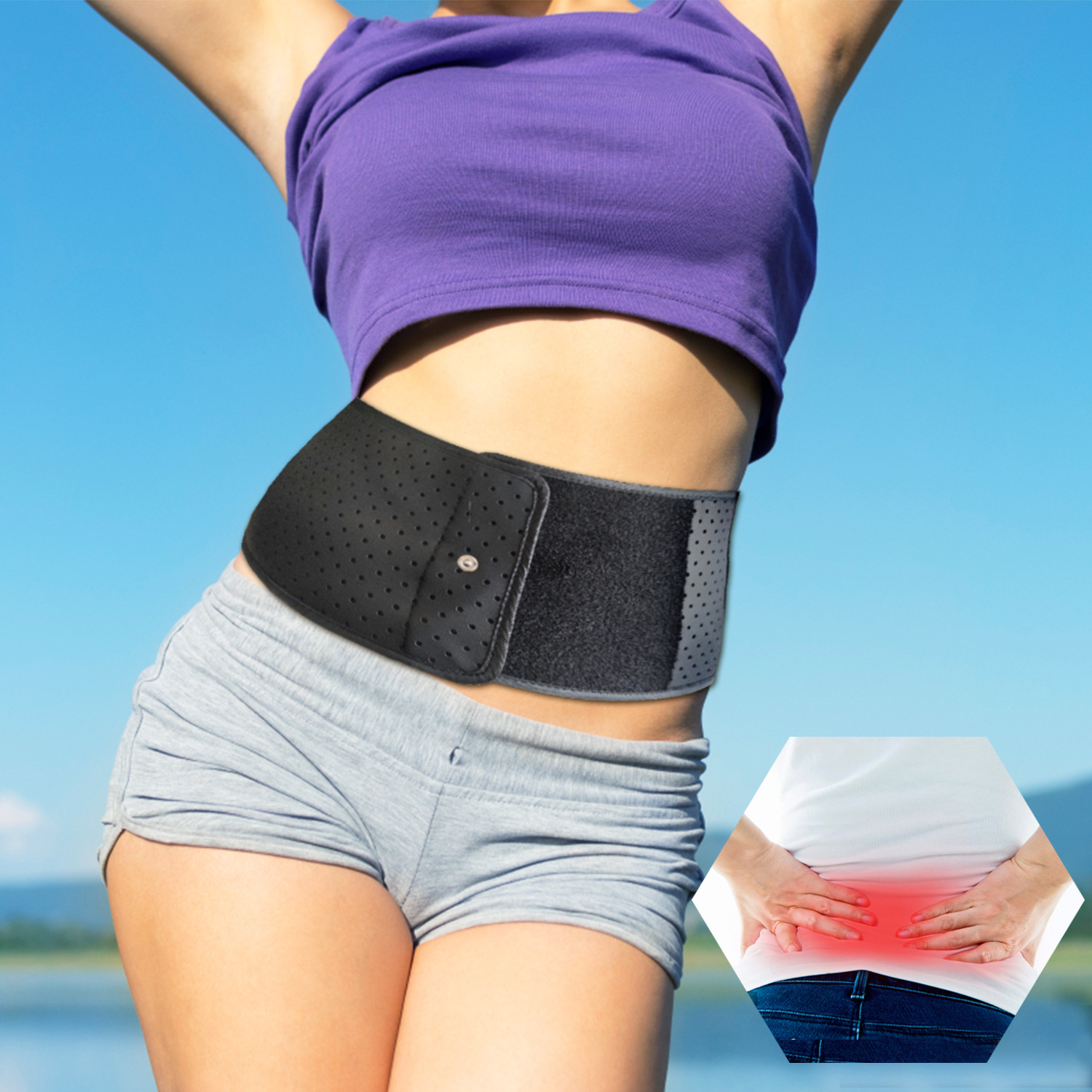 Punched grounding pad PU leather grounding air bed sheet Amazon earthing sheet mat grounding wrist guard waist guard