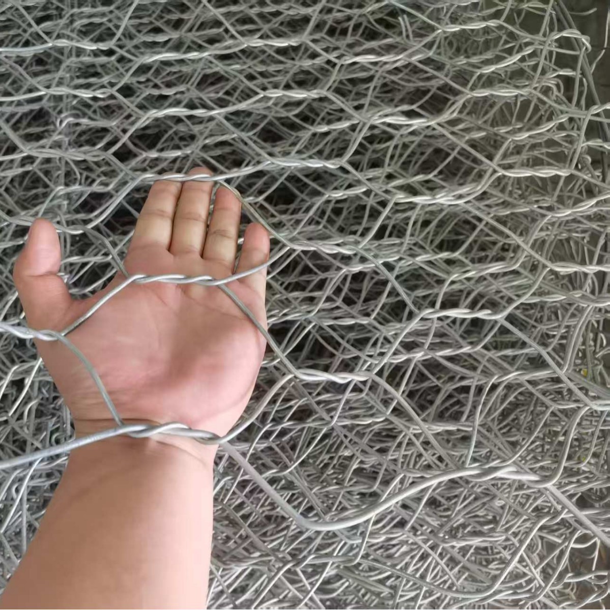 Lead Wire Gabion Net River Management Dam Slope Protection Flood Control Galvan Reno Mat Plastic Coated Galvanized Stone Cage Net