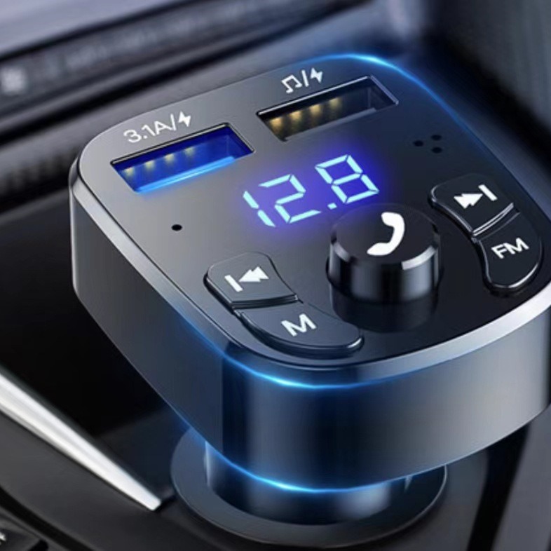 C1 cross-border car MP3 FM car bluetooth receiver transmitter bluetooth car charger transmitter without TF card