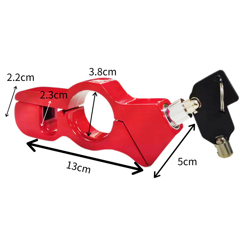 Handlebar Lock Portable Anti-Theft Lock for Electric Scooters, Throttle Lock for Electric Bikes, Motorcycle Front Brake Waterproof Horn Lock