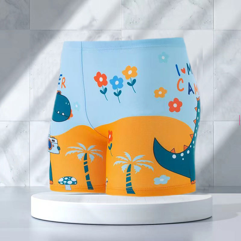 Wholesale Men's Swimming Trunks Anti-Embarrassment Boxer Beach Swimming Trunks Hot Spring Quick-Drying Loose Professional Swimming Trunks for Men