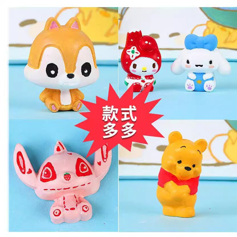 Children's DIY Coloring and Graffiti Toys, Creative Painting Set, Painted Plaster Dolls, Plaster Hand-Painted Models