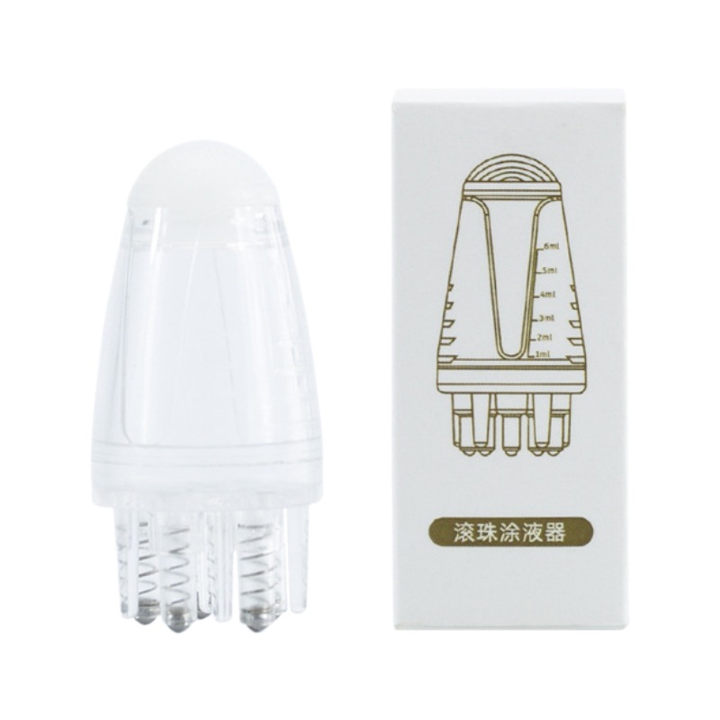 Medicinal Essential Oil Device Minoxidil Scalp Roller Ball Scalp Applicator Head Massage Hair Growth Medicine Comb