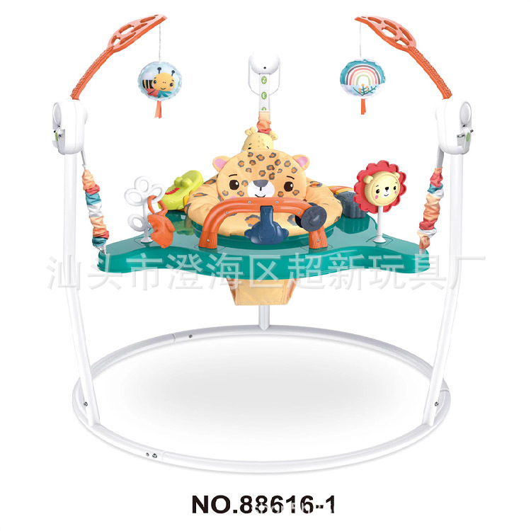New Baby Electric Swing Jumping Chair Cross-border Foreign Trade Multifunctional Music Light Jumping Chair Baby Jumping Chair