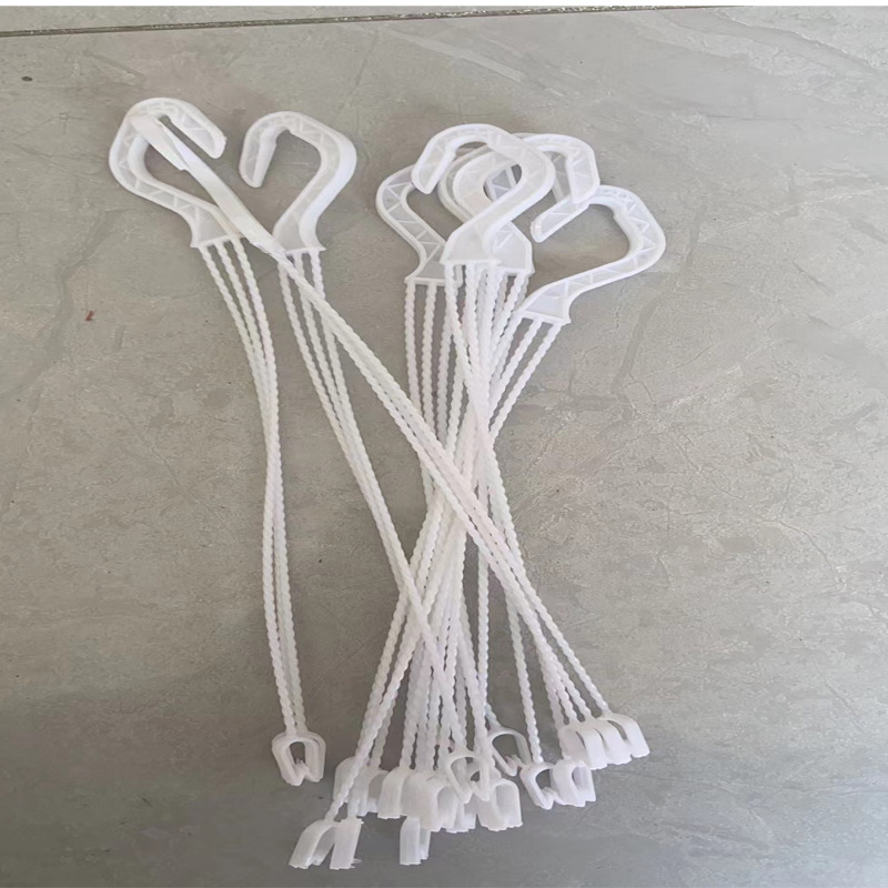 Factory wholesale hanging orchid hook plastic flowerpot white plant potted living room gardening flower stand windproof hook