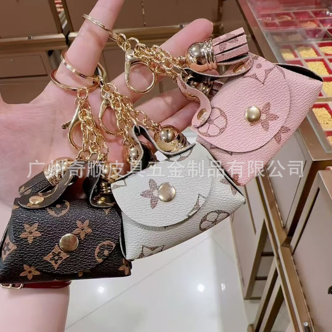 Мини-сумка для губной помады из кожи, кошелёк, сумка для наушников, брелок для женщин