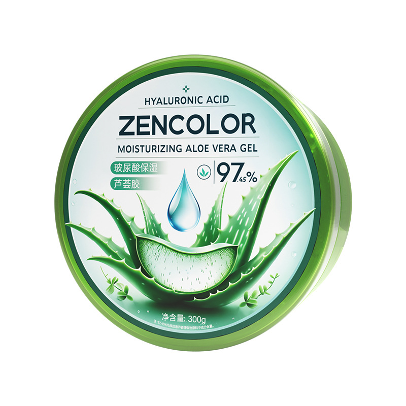 Hyaluronic acid moisturizing aloe vera gel hydrating moisturizing after drying refreshing non-sticky aloe gel factory wholesale