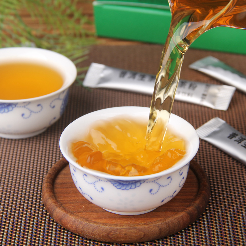 Pu'Er Tea Powder Milk Tea Raw Materials Roasted Beverage Special Cold Brew Cold Brew Tea Powder Pu'Er Raw Tea Instant Powder Wholesale