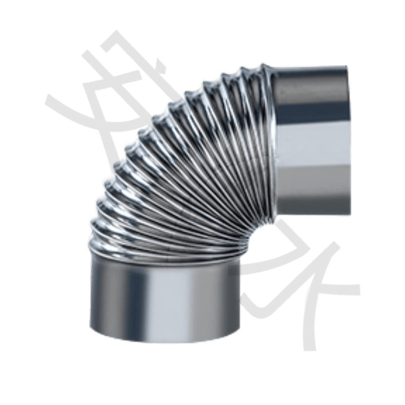 Stainless Steel Stove Chimney Elbow for Rural Heating Stove Smoke Exhaust Pipe Thickened Household Firewood Stove Pipe