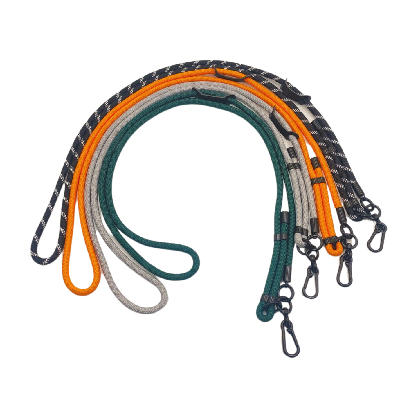 Mobile Phone Lanyard Crossbody Adjustable Metal Clip Hook Climbing Telescopic Strap Rope for Men and Women