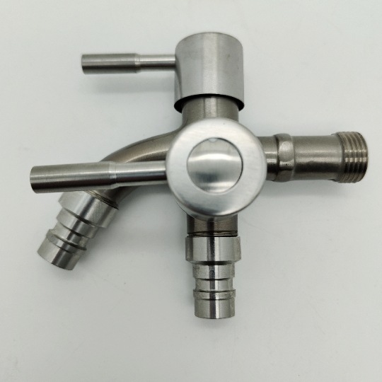 Factory wholesale multi-function washing machine faucet one in and two out dual-purpose faucet washing machine quickly open none