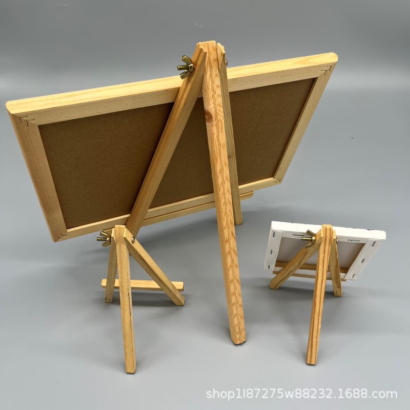 18*24 easel thread foldable easel wooden triangle bracket desktop painting display stand factory direct sale