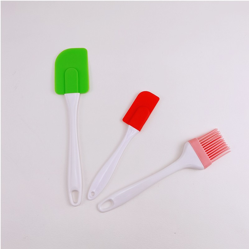 Spot Silicone Scraper Silicone Oil Brush Large and Small Cream Scraper Silicone Oil Brush Four-Piece Baking Tool Set