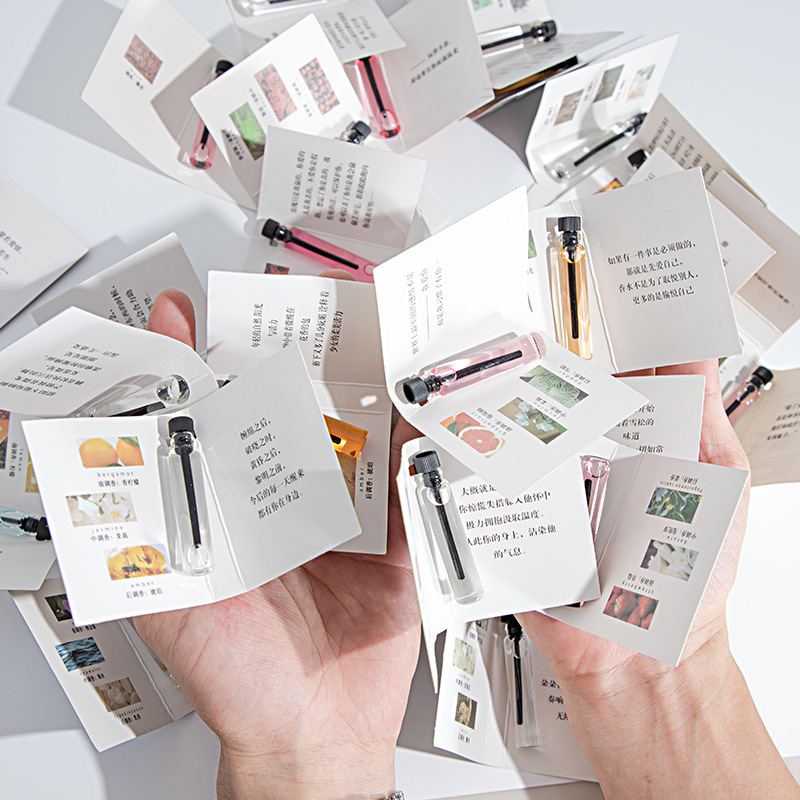 Yoona Pure Brand Card Perfume 2ml Men's and Women's Perfume Trial Pack Small Fragrance Long-Lasting Eau De Toilette Vietnam Wholesale