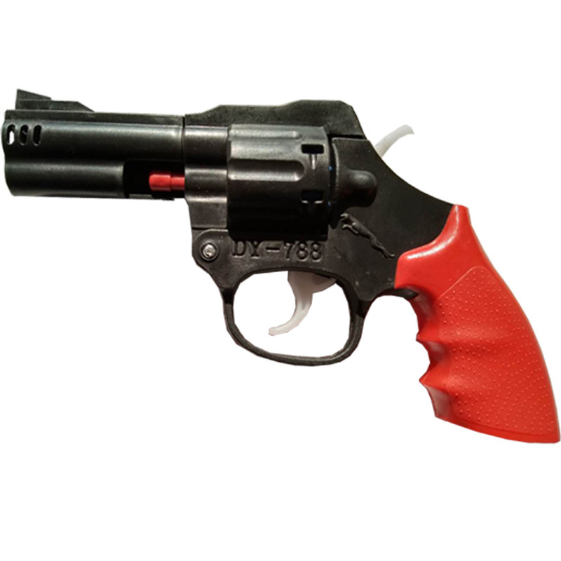 Plastic revolver toy gun nostalgic children's toy boy toy performance props smashing gun