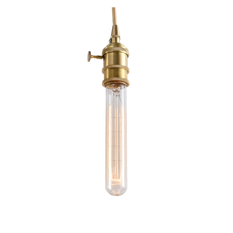 [T30-185Mm Bilateral Wire] Edison Retro Dimmable Bulb Optional T185 Iron Frame Piccolo Bulb