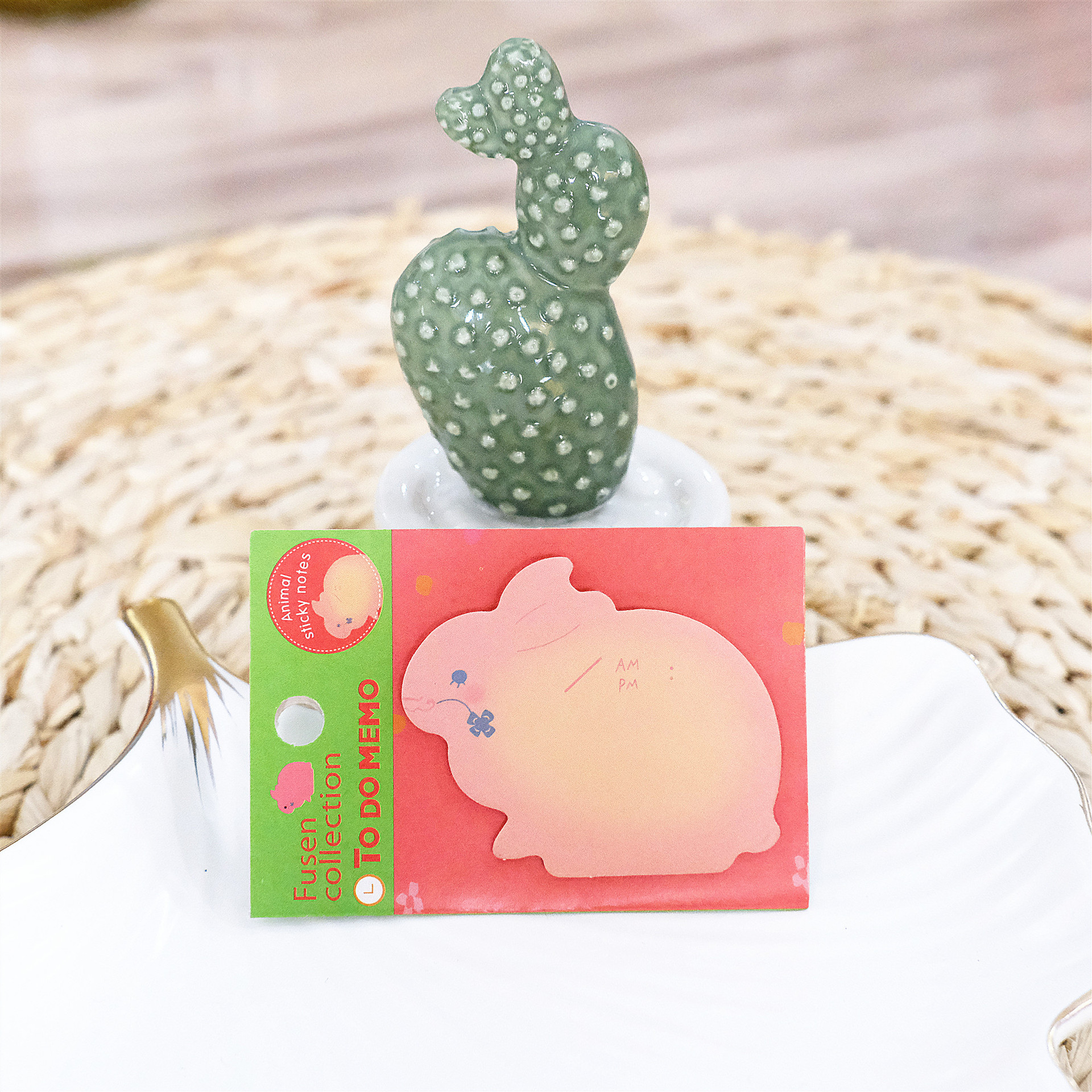 Korean Creative Stationery Cute Cartoon Zoo Animal Paradise Tearable Note Pad Sticky Note Message N Times Post-It Wholesale