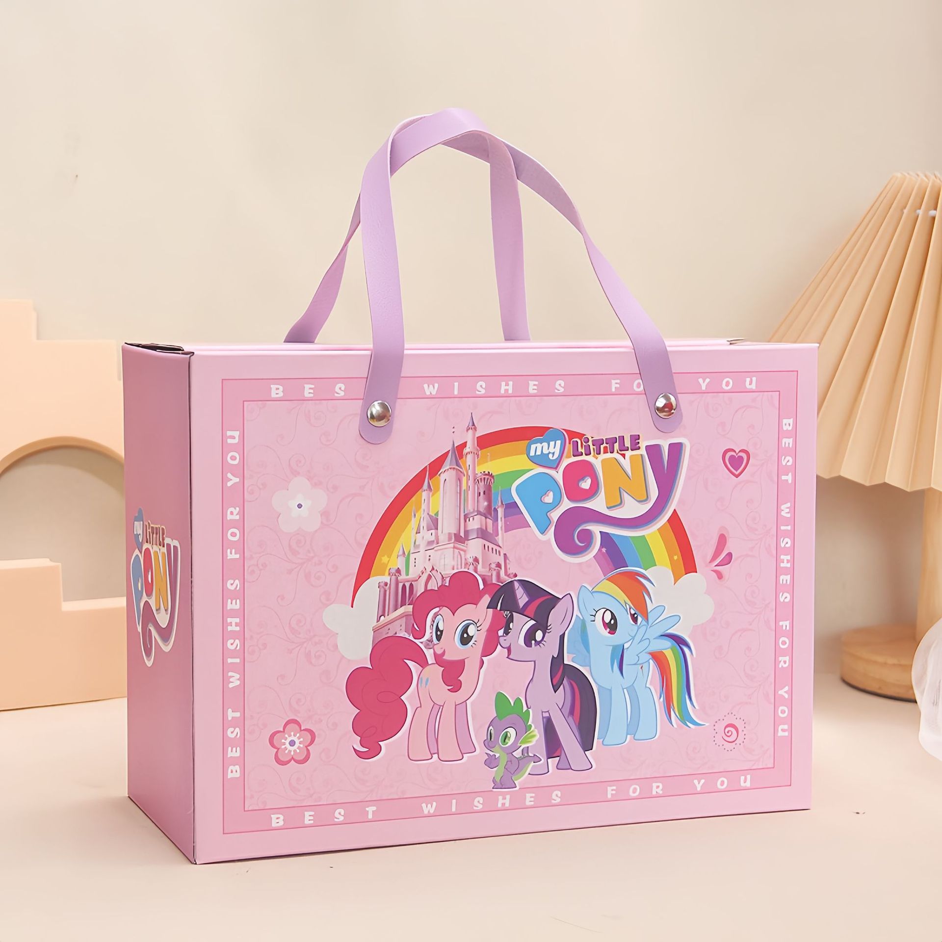 Baby Full Moon Return Gift Box Portable Gift Empty Box Children's One-Year-Old Cartoon Birthday Accompanying Gift Box Happy Egg Noodles