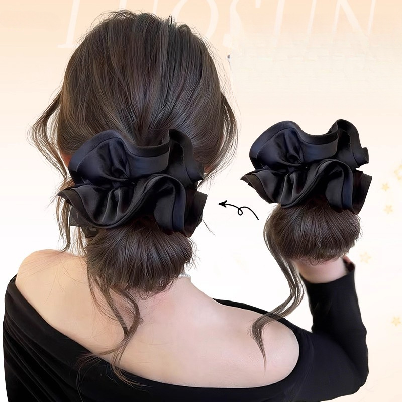Пучок волос с зажимом для женщин, пушистый аксессуар для волос