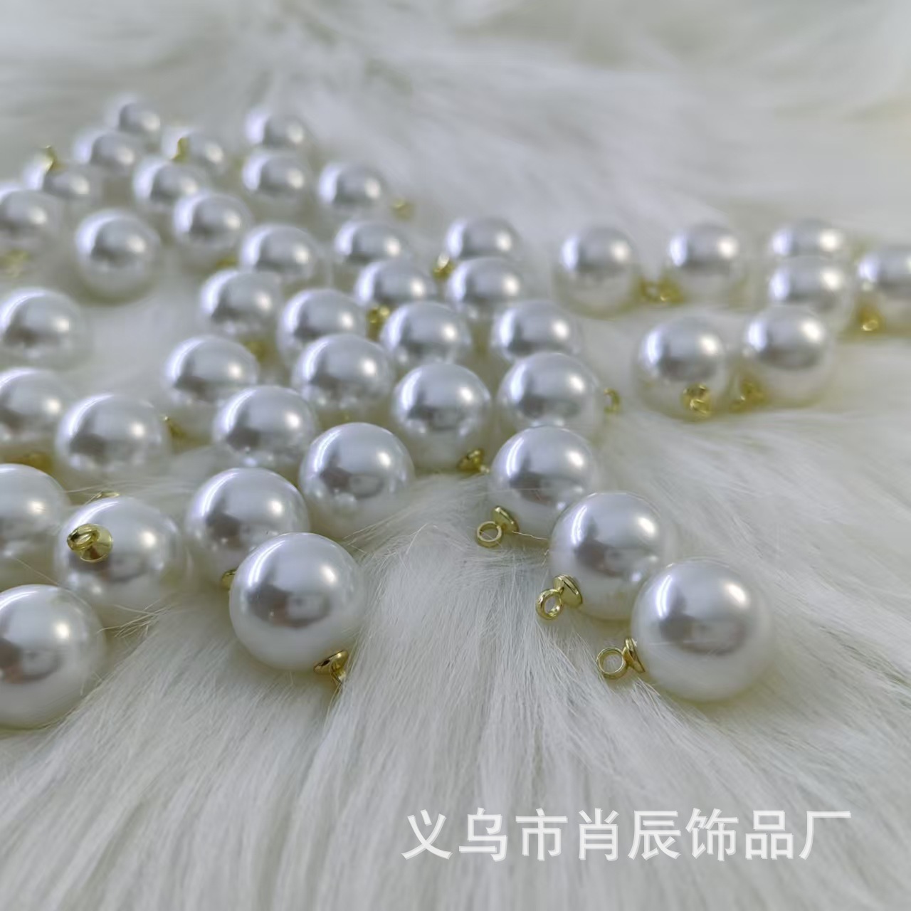 Factory Direct Supply Imitation Pearl Pendant Non-Falling Eco-Friendly Sheep's Eye Pearl Earrings Brooch Accessories Natural Style