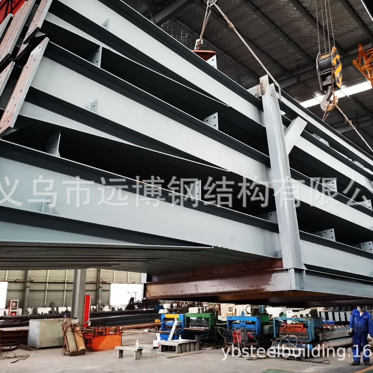 Steel Structure Standard Factory Warehouse Steel Structure Mezzanine Canopy Foreign Trade Steel Structure Project High Quality and Price