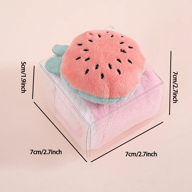 Coral fleece cartoon children's hanging towel hand towel hand towel hand gift wedding shop opening festival creative gift absorbent gift