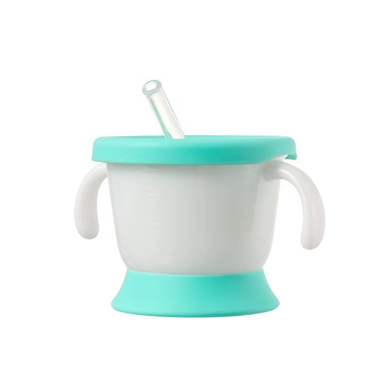 Two-Color Sippy Cup, Kidsren's Learning Drinking Cup, Cute Kidsren's Water Cup, Water Cup with Handle, Baby Training Cup in Stock