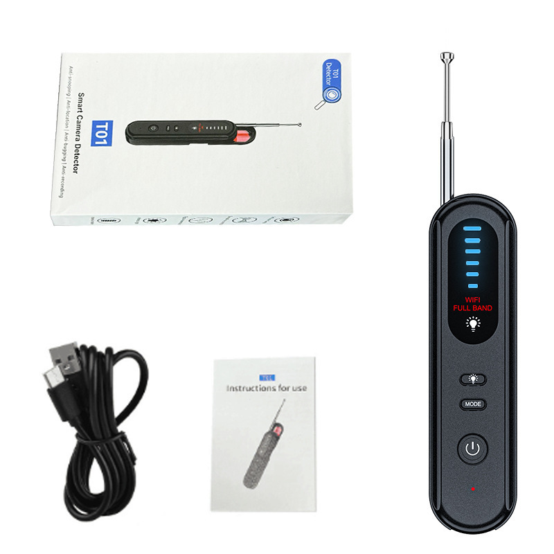 T01 Camera Detector Hotel Anti-Peeping Camera Wireless Signal Detector Infrared Night Vision Anti-Peeping Detector