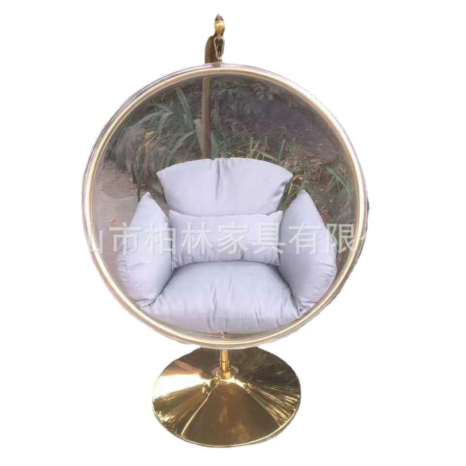 Transparent bubble chair, swing chair floor transparent ball acrylic bubble chair Space chair Manufacturers